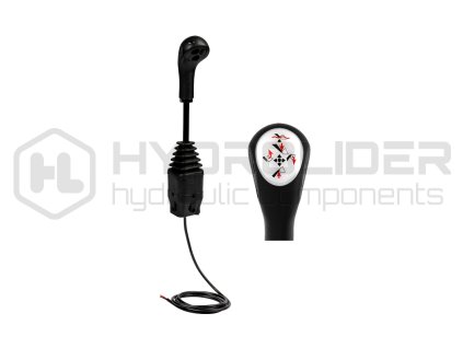 Indemar 6140 zesˇleně joystick s jednˇm tlaźˇtkem. Uzp…sobeno pro spojovacˇ tyźe na vidlicˇch.