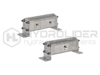 Pýesně ozubeně dŘliź pr…toku oleje GR10 2x3,8cm3 1xIN - 2xOUT bez vyrovn vacˇch ventil…. Rozsah vstupnˇho pr…toku oleje: 9,2 - 22,8L/min.