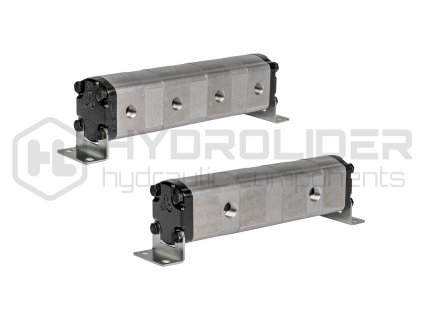 Pýesně ozubeně dŘliź pr…toku oleje GR20 4x8,0cm3 2xIN - 4xOUT bez vyrovn vacˇch ventil…. Rozsah vstupnˇho pr…toku oleje: 40 - 80L/min.