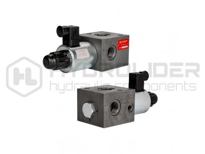 Elektricky ovl daně 3cestně hydraulickě ventil 3/2 z vity: 3/4" napŘtˇ: 12V pr…tok: 100L/min max. tlak: 350bar