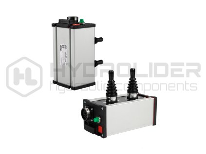 Ovl dacˇ panel se dvŘma pŘtipolohověmi joysticky s nap jecˇm kabelem, z suvkou a dr§ kem