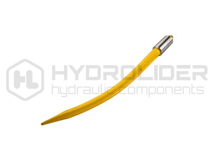 Kovaný zakřivený krokodýlí zub pro horní nakladač 680 mm M22x1,5 W9132-680K Waryński + pouzdro tyče