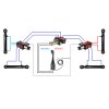 4sekźnˇ hydraulick  sada: 40L rozdŘlovaź s plovoucˇ sekcˇ + dva 6/2 solenoidov‚ ventily + joystick se dvŘma tlaźˇtky + dva 2m kabely