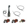 4sekźnˇ hydraulick  sada: 40L rozdŘlovaź s plovoucˇ sekcˇ + dva 6/2 solenoidov‚ ventily + joystick se dvŘma tlaźˇtky + dva 2m kabely