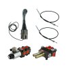 3sekźnˇ hydraulick  sada: 80L rozdŘlovaź s plovoucˇ sekcˇ + 6/2 elektromagnetickě ventil + joystick s jednˇm tlaźˇtkem + dva 2m kabely