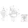 4sekźnˇ hydraulick  sada: 80L rozdŘlovaź s plovoucˇ sekcˇ + dva 6/2 solenoidov‚ ventily + joystick se dvŘma tlaźˇtky + dva 2m kabely