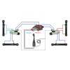 4sekźnˇ hydraulick  sada: 60L rozdŘlovaź s plovoucˇ sekcˇ + dva 6/2 elektromagnetick‚ ventily + joystick se dvŘma tlaźˇtky + dva 1m kabely
