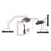 3-sekźnˇ hydraulick  sada: 90L rozdŘlovaź s plovoucˇ sekcˇ + 6/2 elektromagnetickě ventil + joystick s jednˇm tlaźˇtkem + dva 1m kabely