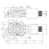 4sekźnˇ hydraulick  sada: 90L rozdŘlovaź s plovoucˇ sekcˇ + dva 6/2 solenoidov‚ ventily + joystick se dvŘma tlaźˇtky + dva 2m kabely