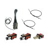 4sekźnˇ hydraulick  sada 40L/min: Joystick 2 tlaźˇtka + 2x 1,5m kabel + 2sek. rozdŘlovaź 40L s jednou plovoucˇ sekcˇ + 2x Solenoidově ventil