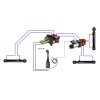 3sekźnˇ hydraulick  sada 80L/min: Joystick 1 tlaźˇtko + 2x Vedenˇ 1m + 2sek. rozdŘlovaź 80L + Solenoidově ventil