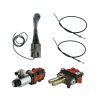3sekźnˇ hydraulick  sada 80L/min: Joystick 1 tlaźˇtko + 2x Vedenˇ 1m + 2sek. rozdŘlovaź 80L + Solenoidově ventil