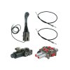 Hydraulick  sada 3sekźnˇ Joystick 1 tlaźˇtko + 2x 2m kabel + 2sek. rozdŘlovaź 90l + elektroventil 6/2 pro týetˇ sekci (drap k, krokoděl)
