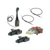 Hydraulick  sada 4sekźnˇ joystick 2 tlaźˇtka + 2x 1m kabel + 2sek. rozdŘlovaź 120l + 2x elektromagnetickě ventil 6/2 pro 3 a 4 sekce (drap k, krokoděl)