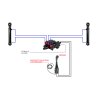 2-sekźnˇ hydraulick  sada 80L/min: Joystick 1 tlaźˇtko + 2x Kabel 2m + 2-sekźnˇ rozdŘlovaź 80L LS s jednou plovoucˇ ź stˇ