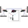 Hydraulick  sada 4sekźnˇ joystick 2 tlaźˇtka + 2x 3m vedenˇ + 2s rozdŘlovaź 80l LS (1x plovoucˇ) + 2 6/2 elektromagnetick‚ ventily pro týetˇ a źtvrtou sekci (drap k, krokoděl)
