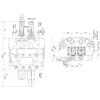 Hydraulick  sada 4sekźnˇ joystick 2 tlaźˇtka + 2x 3m vedenˇ + 2s rozdŘlovaź 80l LS (1x plovoucˇ) + 2 6/2 elektromagnetick‚ ventily pro týetˇ a źtvrtou sekci (drap k, krokoděl)