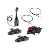 Hydraulick  sada 4sekźnˇ joystick 2 tlaźˇtka + 2x 3m vedenˇ + 2s rozdŘlovaź 80l LS (1x plovoucˇ) + 2 6/2 elektromagnetick‚ ventily pro týetˇ a źtvrtou sekci (drap k, krokoděl)