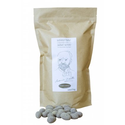 Mandle v mléčné čokoládě se zázvorem, 1 kg