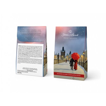 Vánoční mandle v hořké čokoládě a kakau, 90g