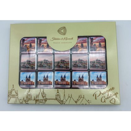 Miniaturky z mléčné čokolády Valrhona, pohlednice, 83g