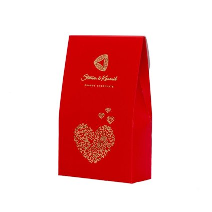 Mandle v ruby čokoládě a malinovém prášku, 90g