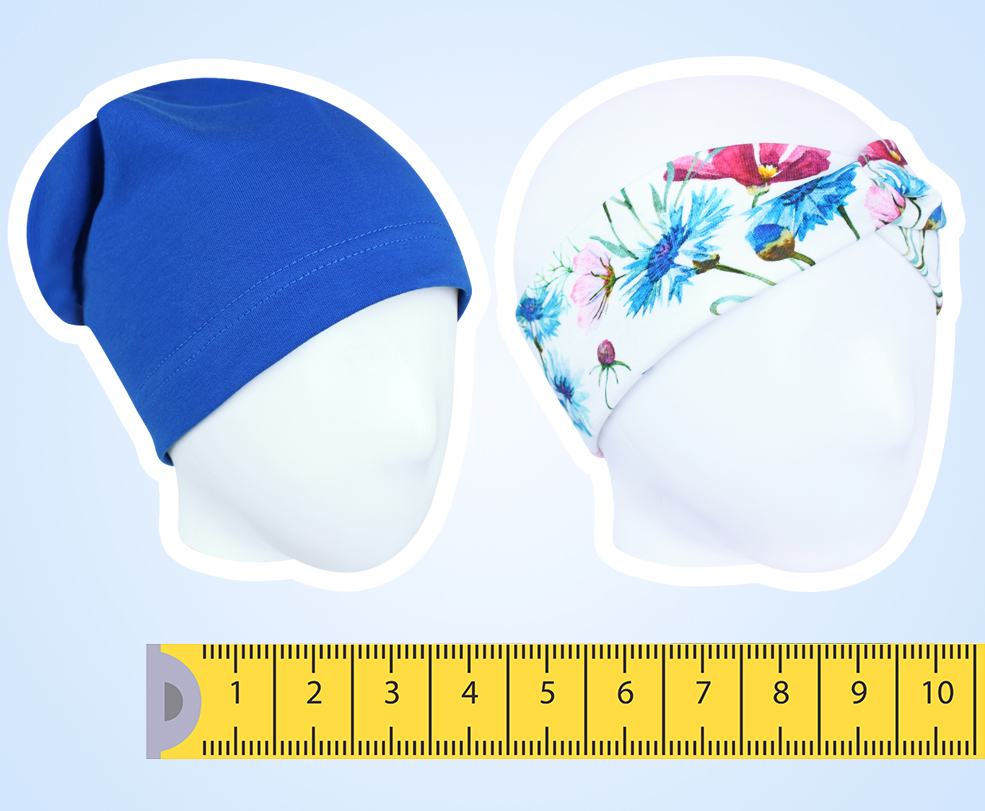 Jak si vybrat správnou velikost čelenky/čepičky