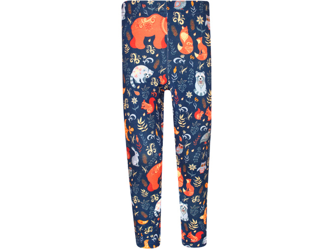 Dívčí legíny zvířátka a ornamenty