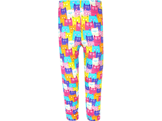 Dětské dívčí legíny barevné kočičky