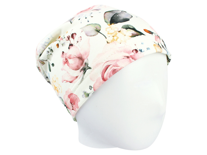 Dívčí jarní podzimní čepice růže