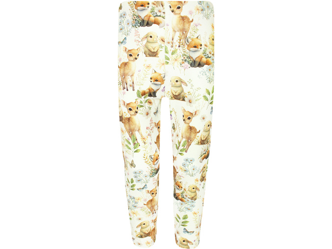 Dívčí legíny zvířátka na louce