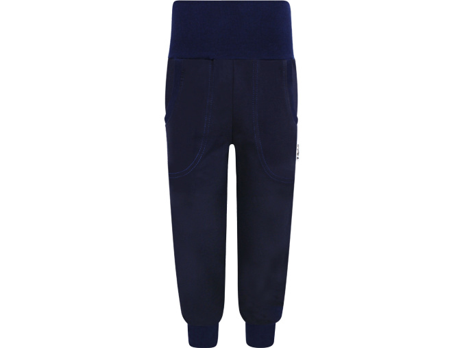 Dětské slim tmavě modré tepláky