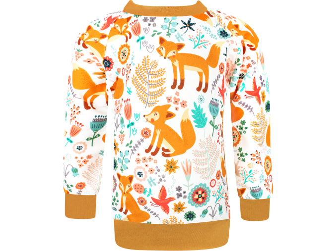 Dětská mikina lišky na louce