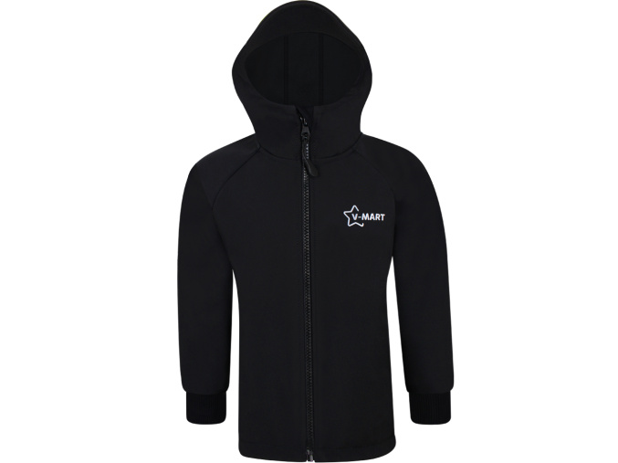 Dětská premium černá softshellová bunda
