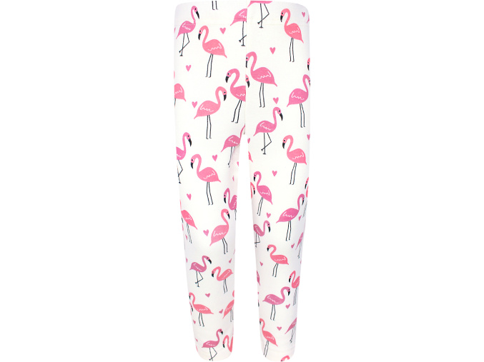 Dívčí zateplené legíny plameňáci