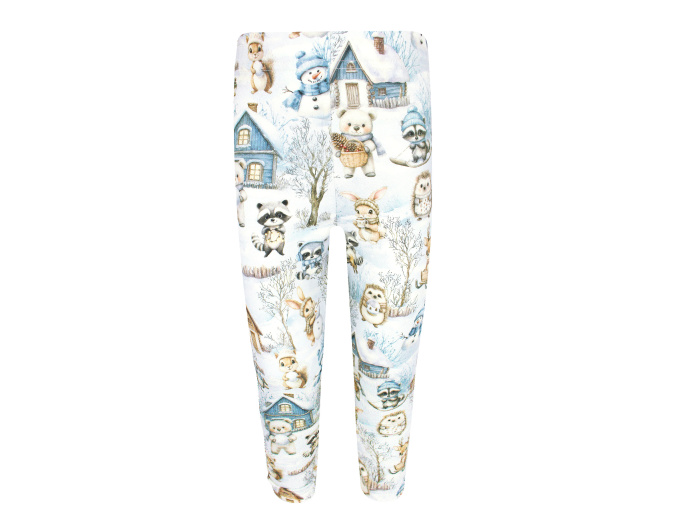 Dětské legíny zimní krajina