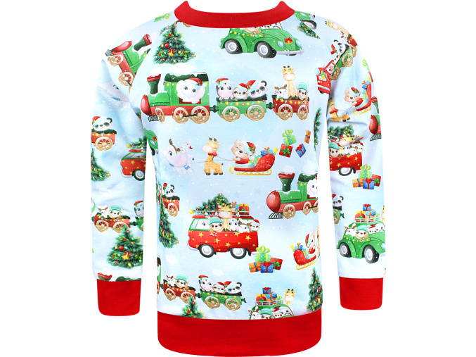 Dětská mikina Vánoční vláček