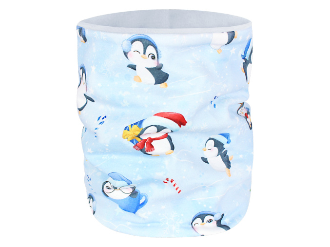 Zateplený nákrčník Tučňáci