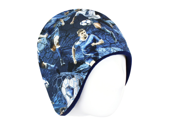 Dětská zateplená čepice fotbal