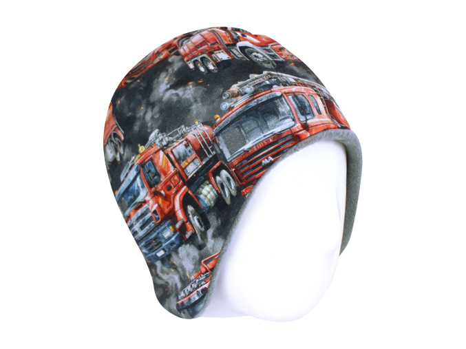 Dětská zateplená čepice hasiči