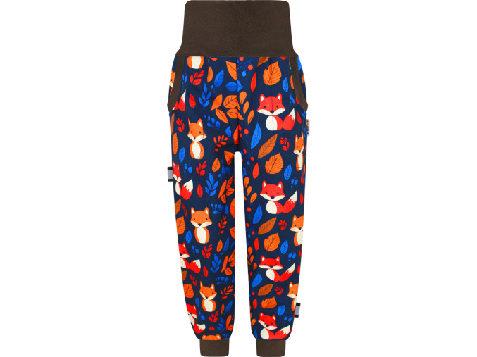 Dětské softshellové kalhoty lišky