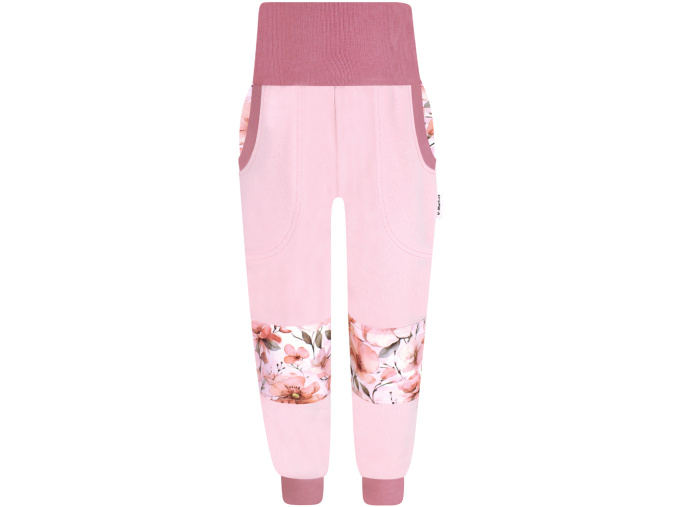 Dívčí klasické tepláky květiny