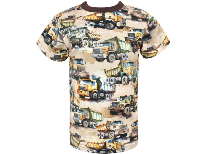 Chlapecké tričko s krátkým rukávem Nákladní auta