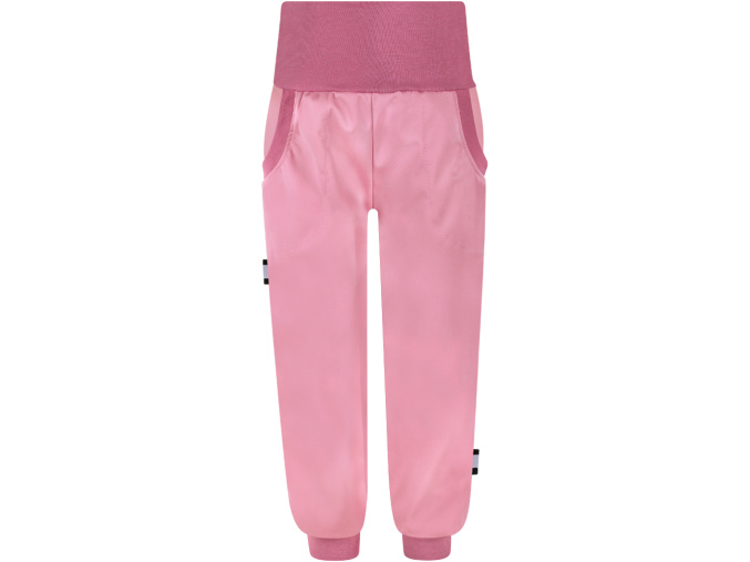 Dívčí starorůžové softshellové kalhoty