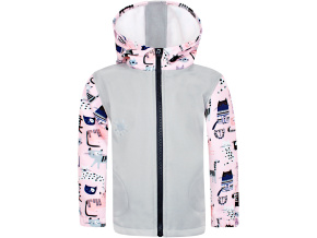 Dětská softshellová bunda kočičky