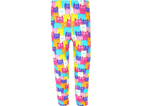 Dětské dívčí legíny barevné kočičky