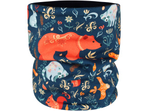 Dětský jarní podzimní nákrčník zvířátka a ornamenty