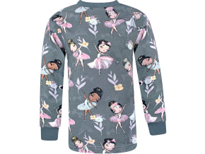 Dívčí tričko s dlouhým rukávem baletky