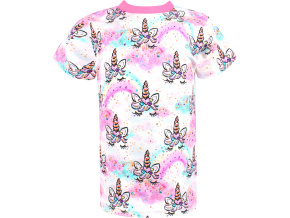 Dívčí tričko s krátkým rukávem Jednorožčí očička