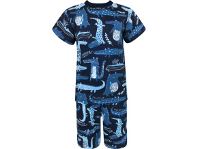 Chlapecké pyžamo s krátkým rukávem krokodýli